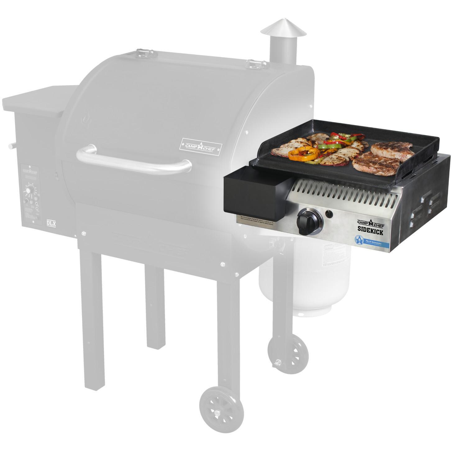 Camp Chef 14-Inch Sidekick Pellet Grill Side Burner w/ Griddle - Attached To Grill thumbnail