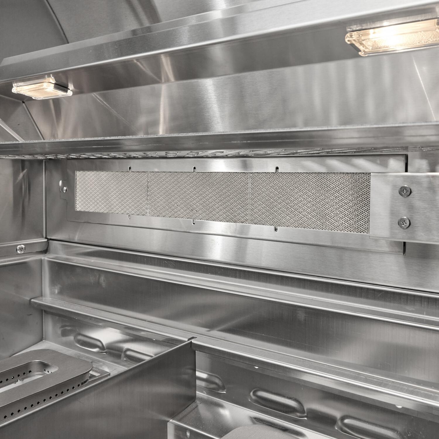 Coyote SL-Series 36-in 4-Burner Propane Grill - Rear Burner - Detail