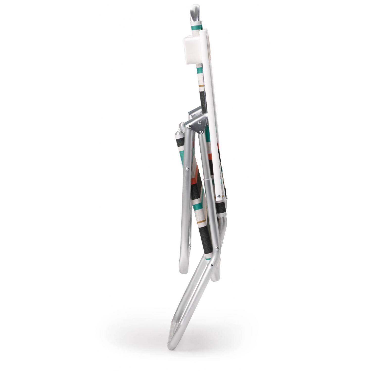 Light N Easy High Boy Folding Aluminum Beach Chair With Cupholders By Telescope Casual - Folded (Shown in Vintage - Not Available) thumbnail