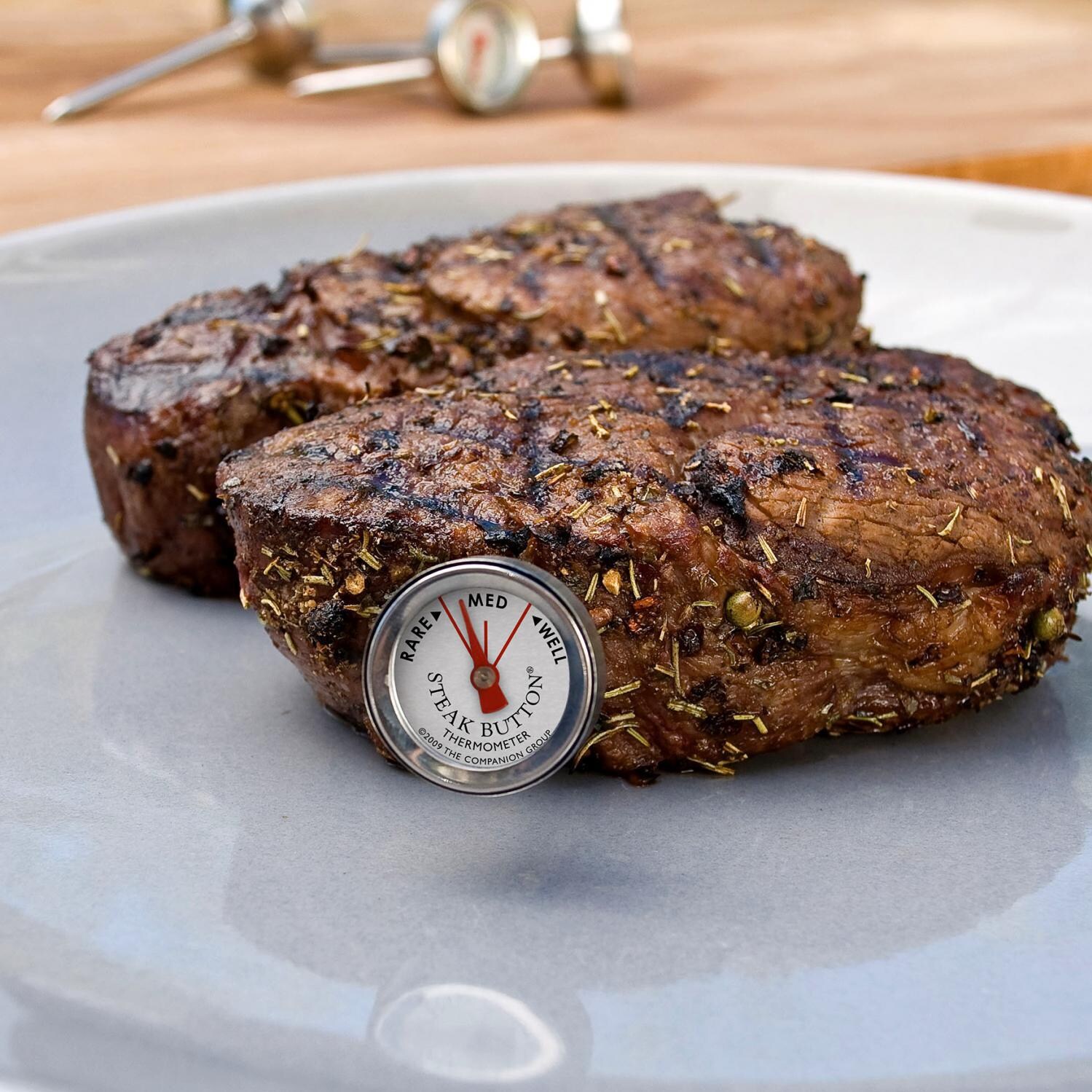 2Inch Steak Meat Thermometer Button BBQGuys