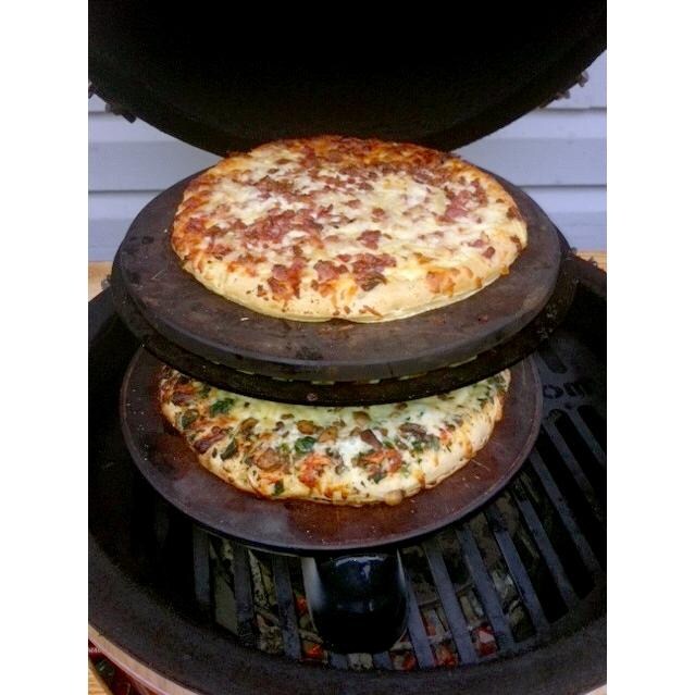 Grill Dome 13 Inch Pizza Stone On Grill thumbnail