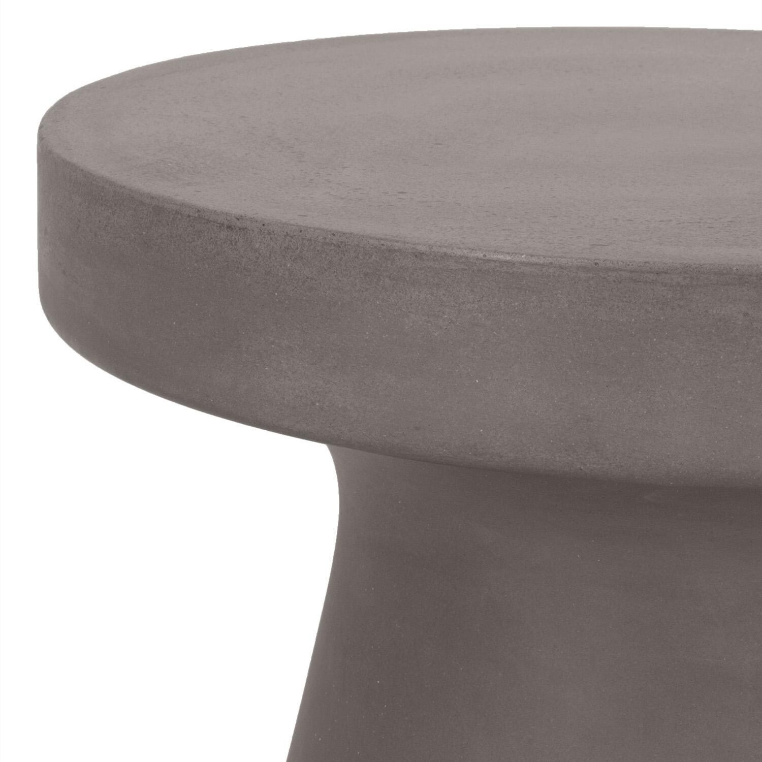 Lakeview Tack Slate Gray Concrete Accent Table - Top Detail thumbnail