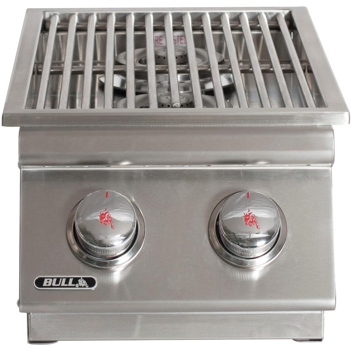 Bull 30009 Built-In Stainless Steel Double Side Burner - Front View thumbnail