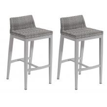 Argento 2 Piece Wicker Patio Bar Stool Set By Oxford Garden