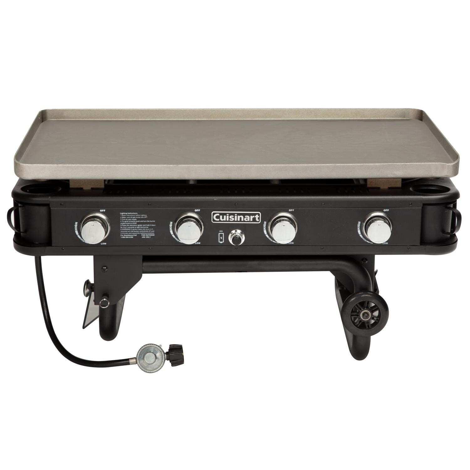 Cuisinart CGG-0036 36 Inch 4-Burner Gas Griddle - Cart Folded thumbnail