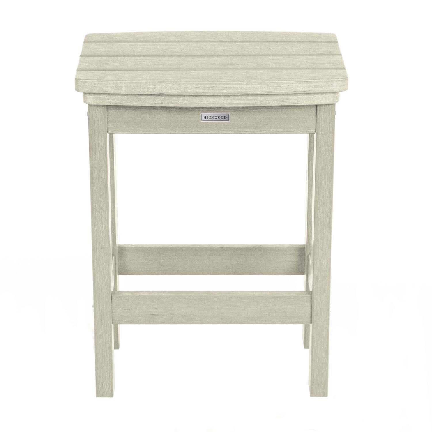 Hart Lane Polyresin Bar Stool Counter Height in Whitewash By Lakeview Outdoor Designs - White Background thumbnail