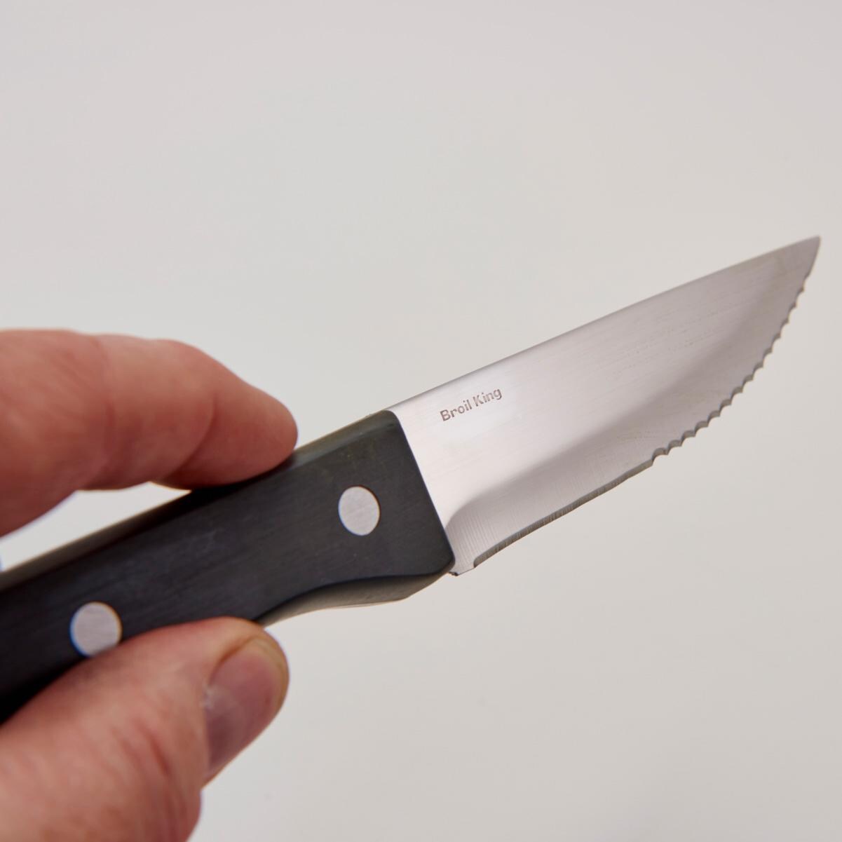 Broil King Stainless Steel Steak Knives - 4 Pack - 64935 - Etching - White Background thumbnail