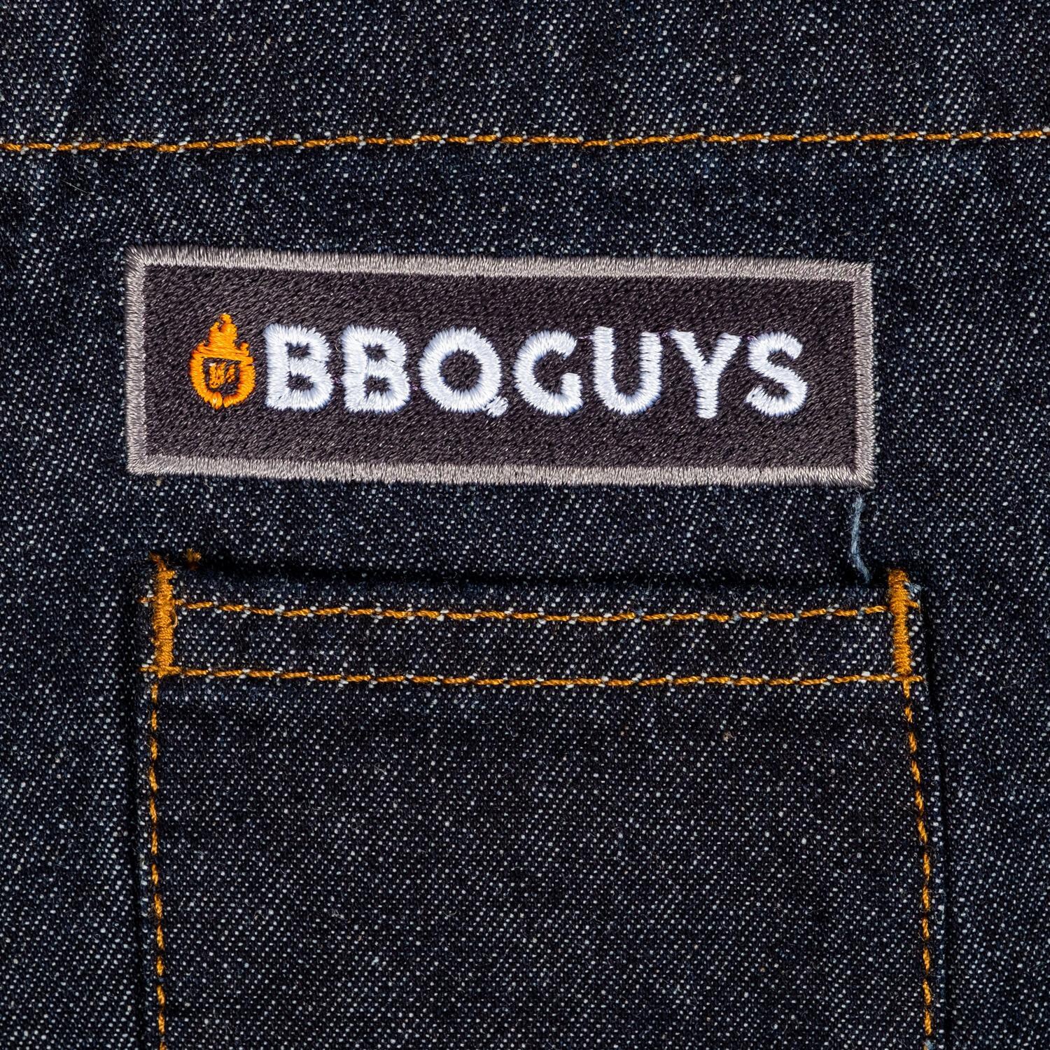 BBQGuys - AB035IBLO - BBQGuys x Chef Works Memphis Bib BBQ Apron - Logo Detail thumbnail