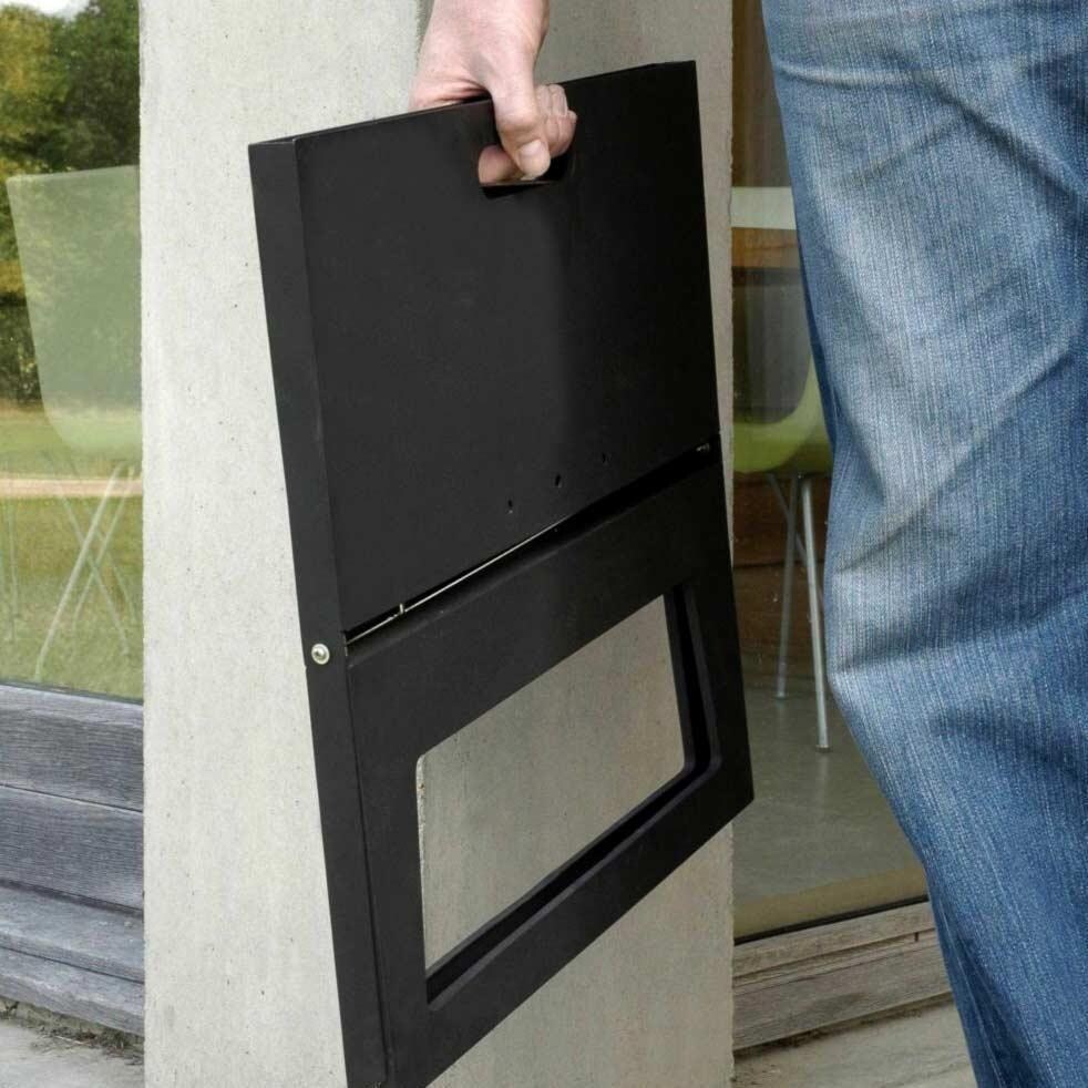 Ultimate Patio 18-Inch Folding Notebook Portable Charcoal Grill - Folded Up thumbnail