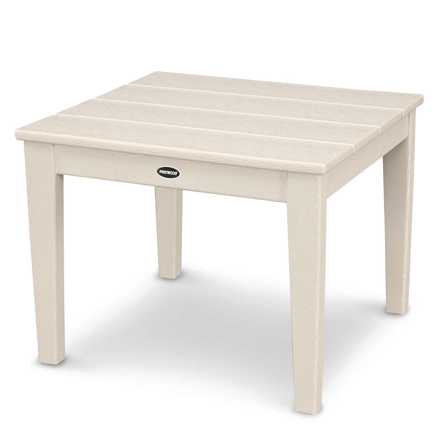 POLYWOOD Newport 22Inch End Table Sand BBQGuys