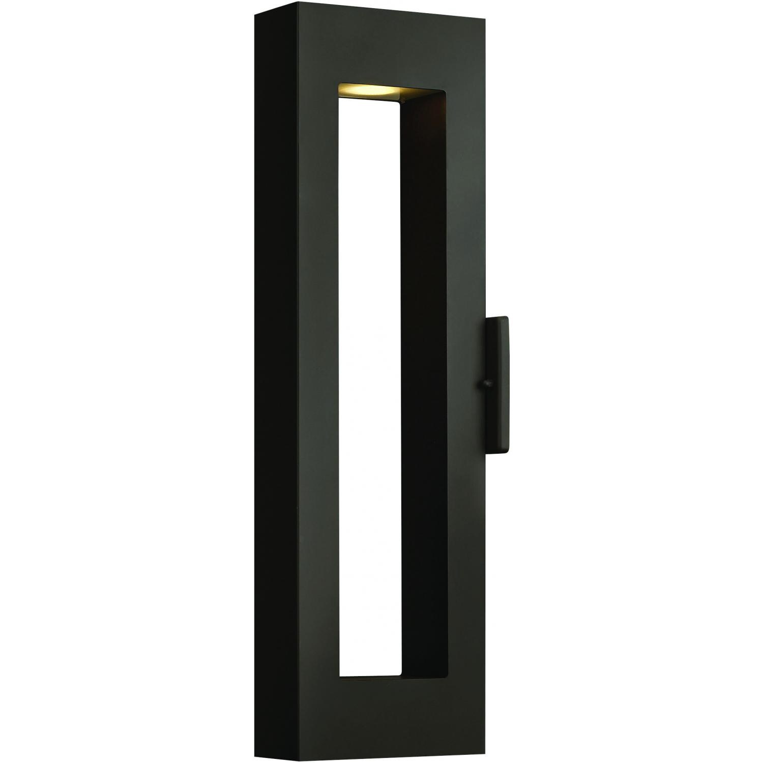 Hinkley Lighting Atlantis Two Light 24-Inch Dark Sky Outdoor Wall Light - Satin Black - 1644SK image