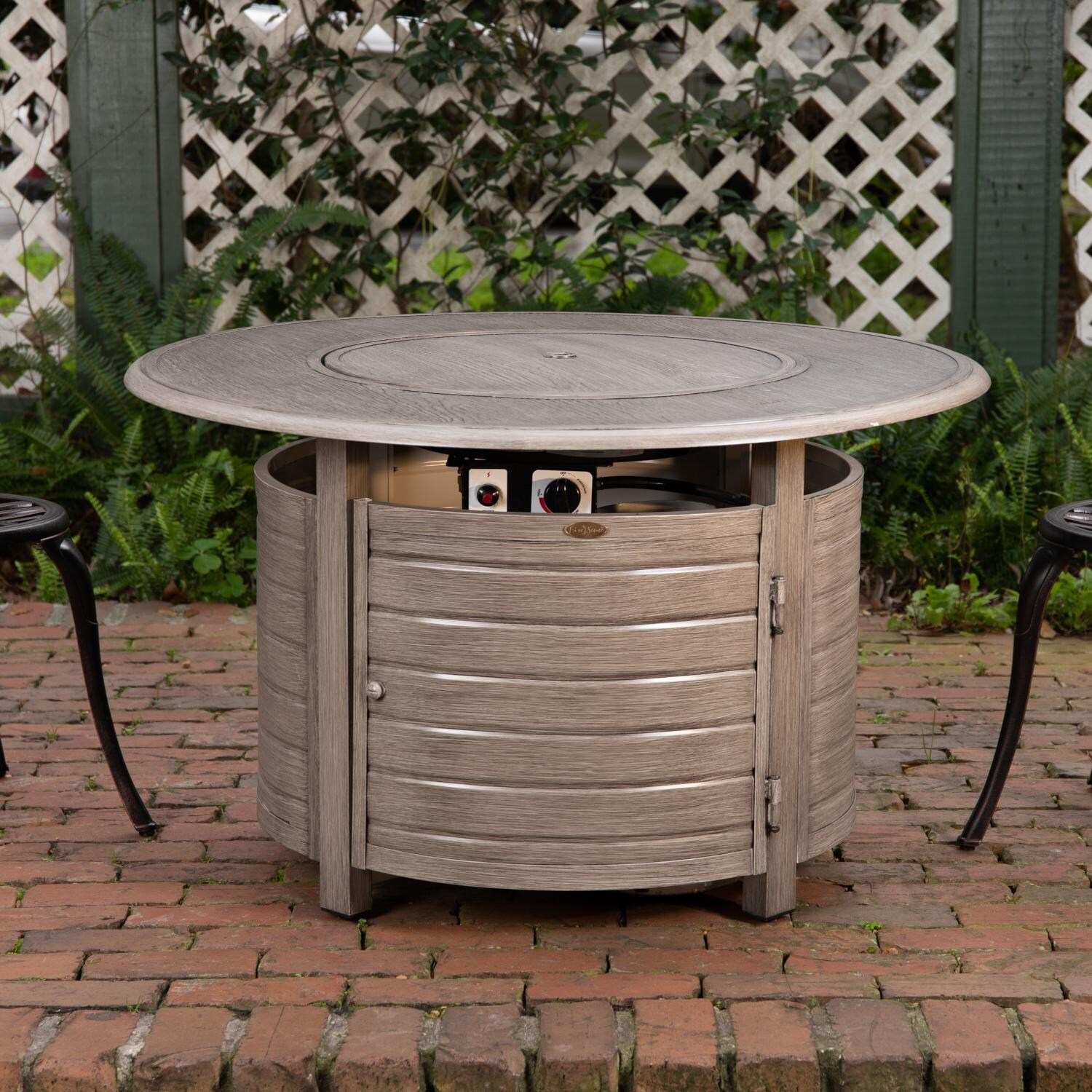 Ultimate Patio SC62742 Farmview 42-Inch Round Aluminum Propane Fire Pit Table - Burner Cover thumbnail