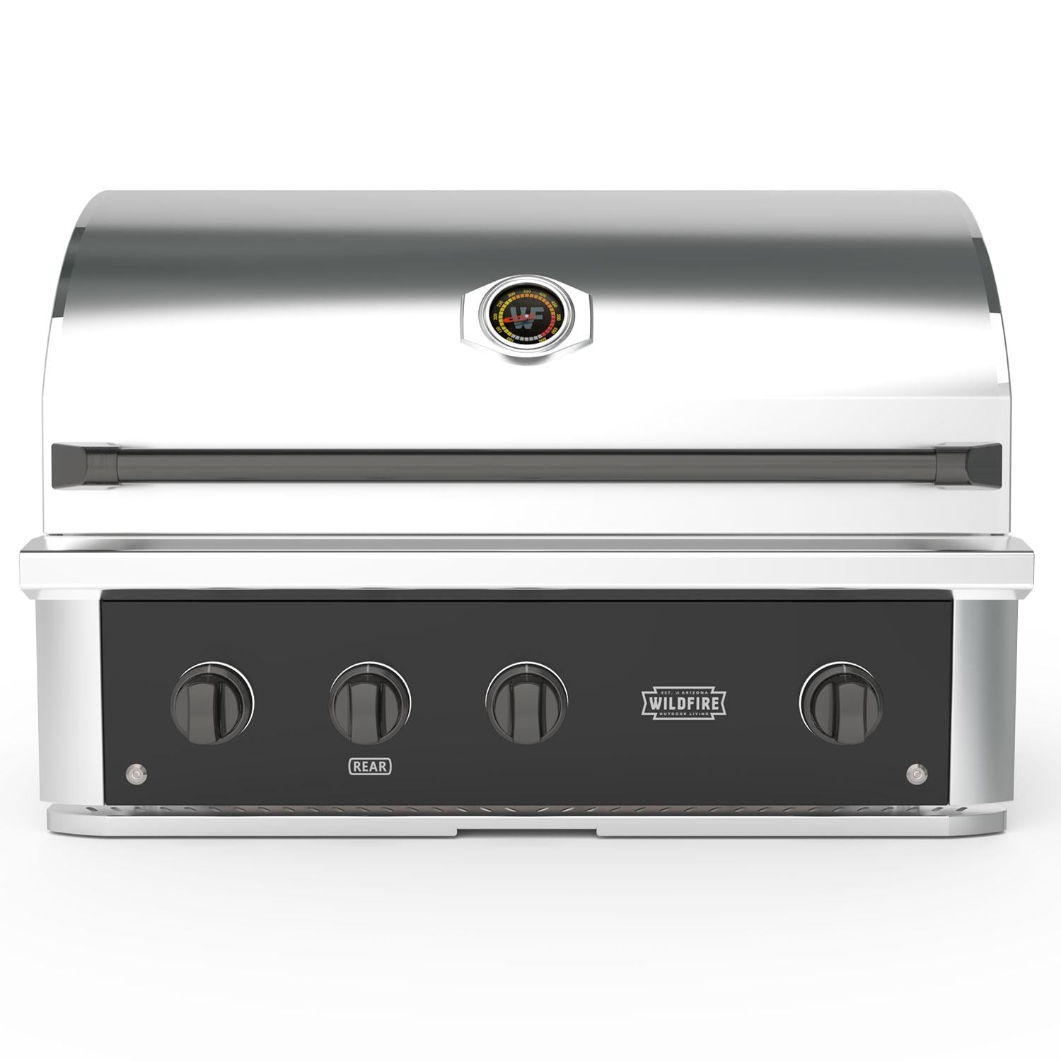 Wildfire Outdoor Living Wildfire Ranch Pro 36-in 3 Burner Black 304 SS Propane Grill w/ Chrome Black Handle & Knobs
