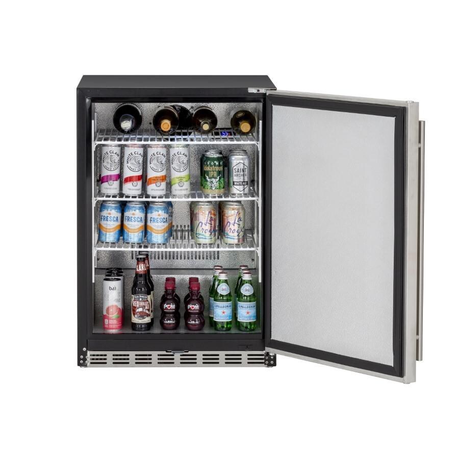 American Made Grills AMG-RFR-24S 5.3c Outdoor Rated Fridge - Full Open Front View thumbnail