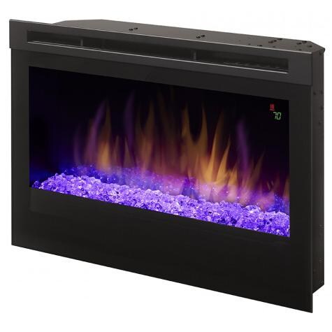 DFR2551G - 25-Inch Electric Firebox - Acrylic Ice Embers - Purple Flames and Purple Glass thumbnail