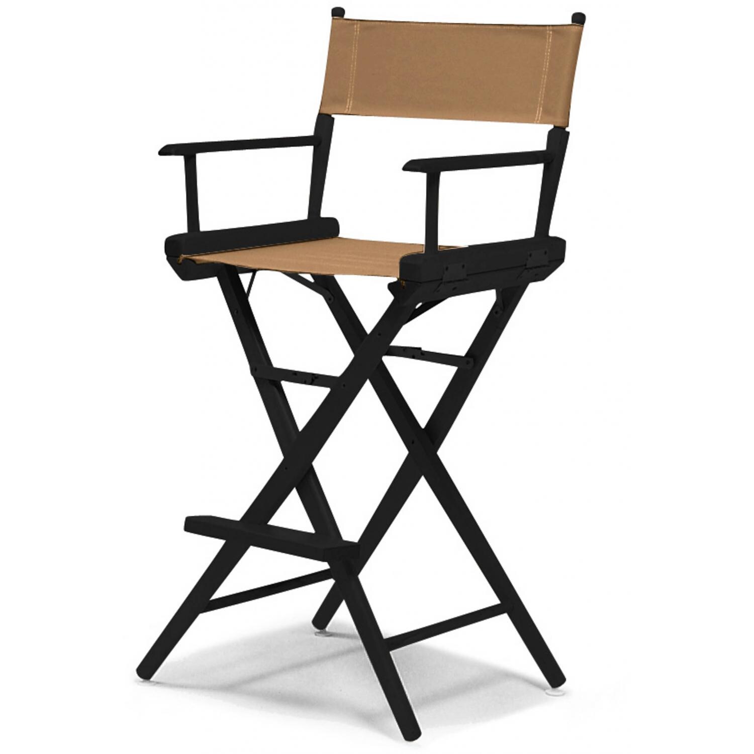 World Famous Bar Height Director Chair By Telescope Casual - Black/Stucco