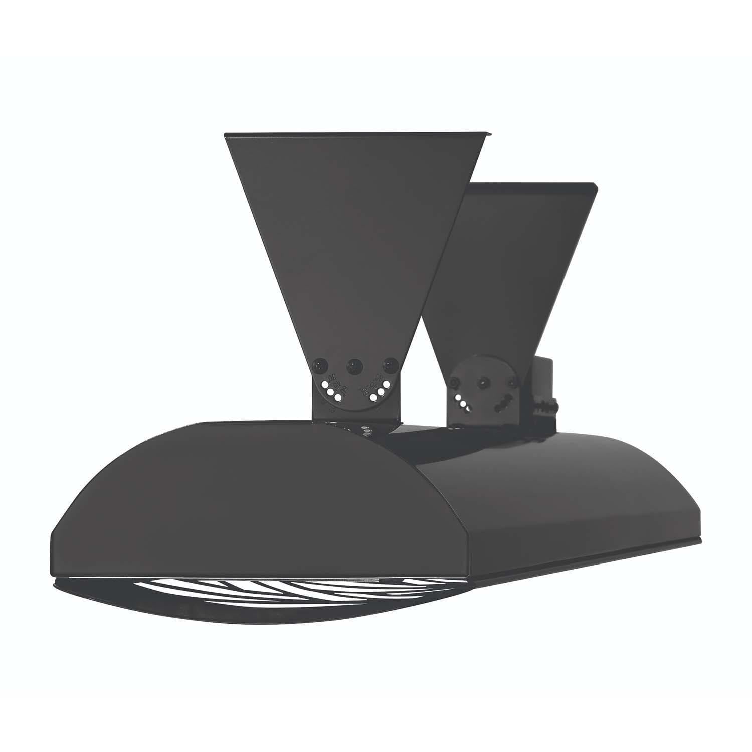 Eurofase EF50240B1 Cheveron Series 39-Inch 5000 Watt Dual Element 240V Electric Infrared Patio Heater - Black - Ceiling Mount - White Background thumbnail