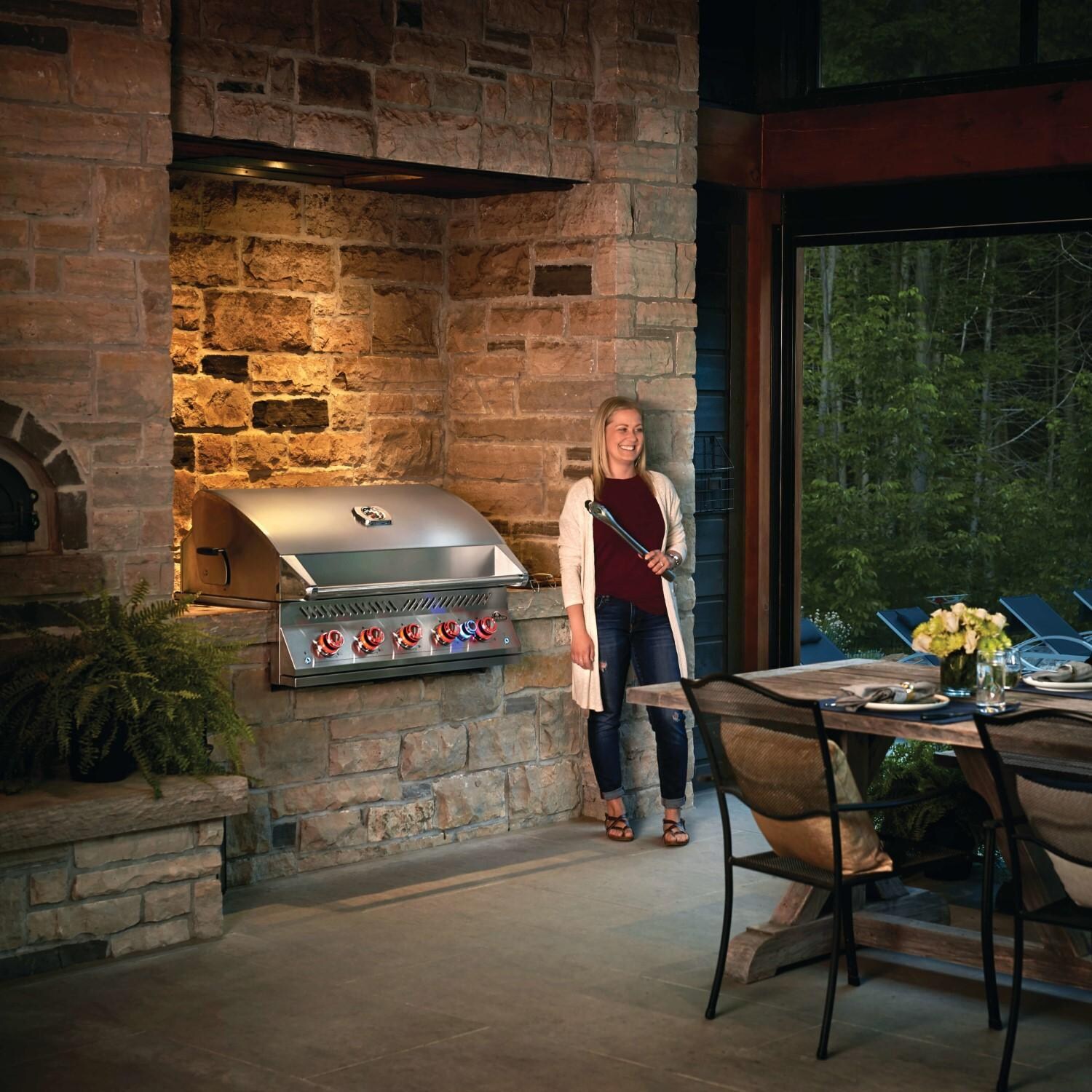 Napoleon BIG38RBNSS-1 Natural Gas Grill - Lifestyle