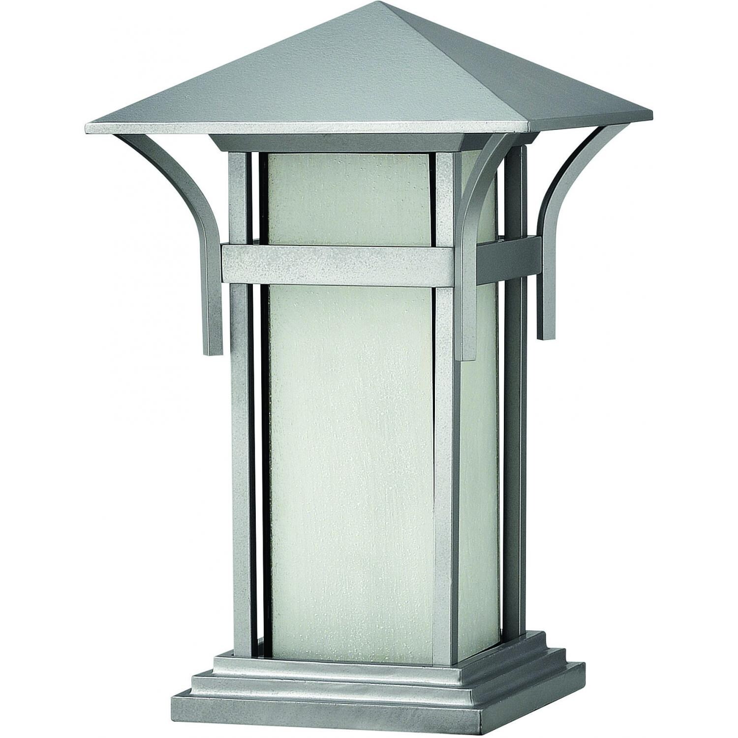 Hinkley Lighting Harbor One Light 17-Inch Outdoor Pier Mount - Titanium - 2576TT