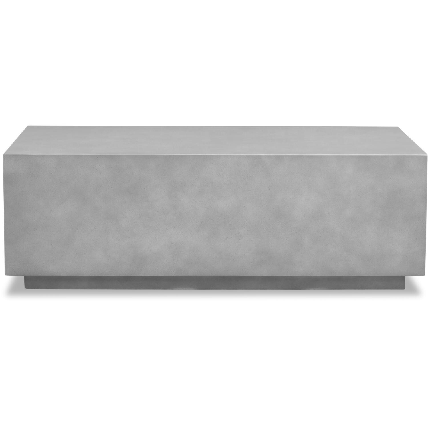 Lakeview MSTYMAS-BK-5SEC-IN Misty Cove 5 Pc Aluminum Sectional Set in Black w/Coffee Table & Spectrum Indigo Cushions by Lakeview Outdoor Designs - Table - White Background thumbnail