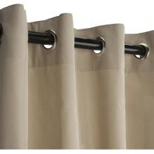 Sunbrella Outdoor Curtain With Grommets By Hatteras Outdoors - 50 X 80 Inch - Antique Beige image