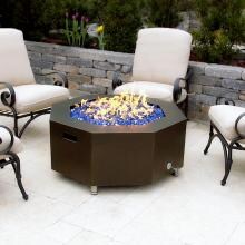 Lakeview Outdoor Designs 42-Inch Oil Rubbed Bronze Octagonal Fire Pit - Natural Gas image