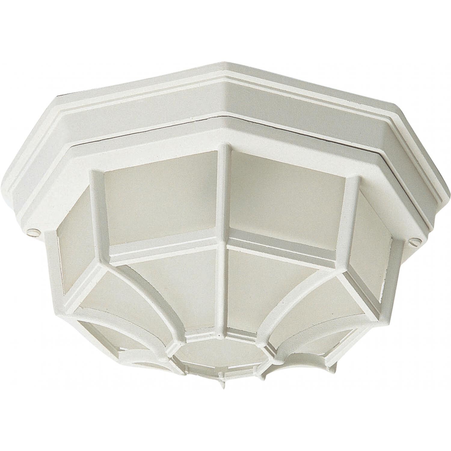 Maxim Crown Hill Two Light 12-Inch Outdoor Flush Mount - White - 1020WT