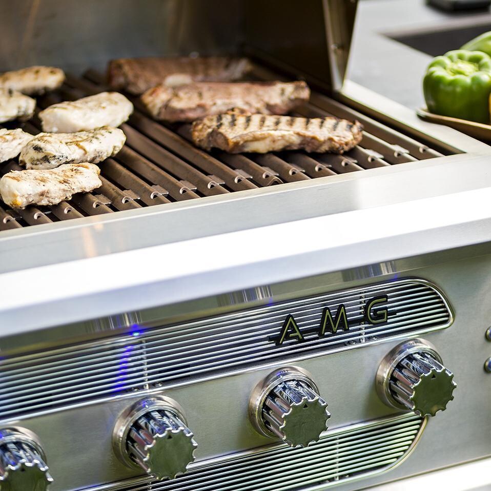 American Muscle Grill 36-Inch Built-In Gas Grill - In Use thumbnail