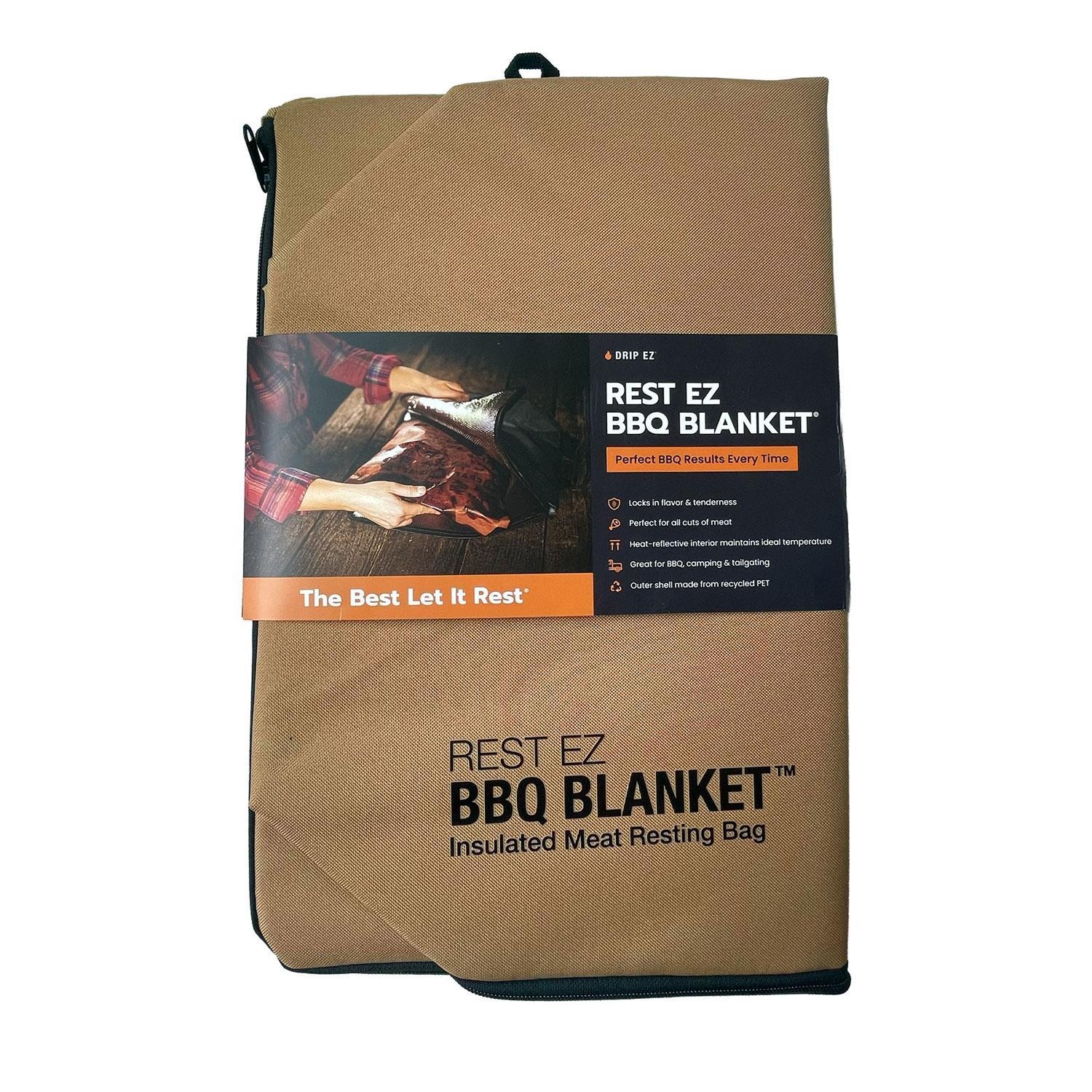 Drip EZ BLNKT-1-KH Rest EZ BBQ Blanket - Khaki - Display - White Background