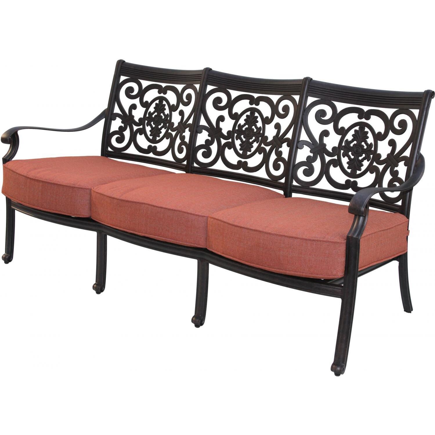 Darlee St. Cruz Cast Aluminum Sofa thumbnail