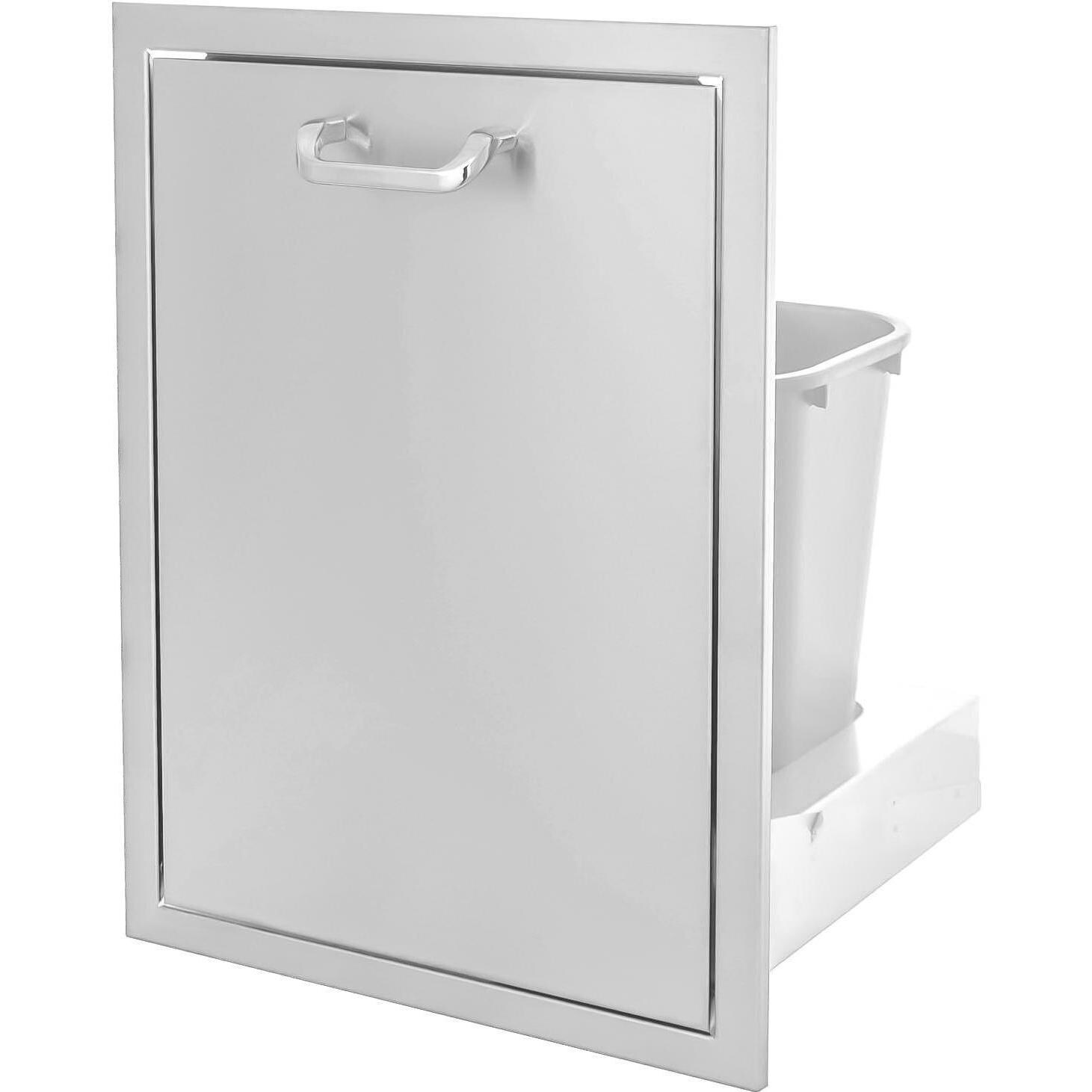 Kingston Series 20Inch TiltOut Stainless Steel Trash Bin