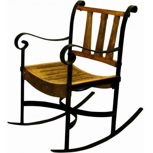Groovystuff Rockdale Teak Wood Rocker - TF-403 : BBQGuys