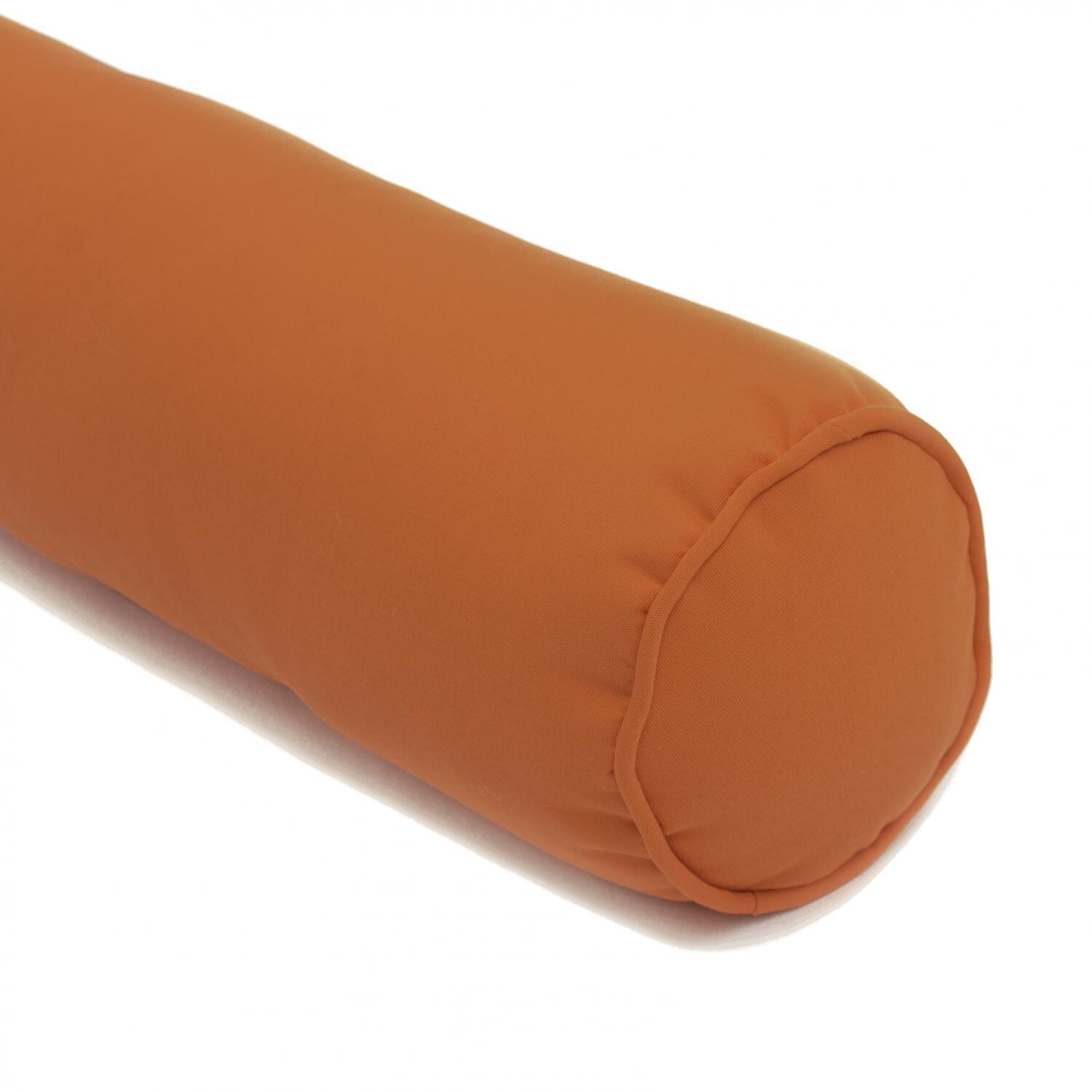 BBQGuys Signature Series 6 X 24 Outdoor Bolster Pillow - Angled View thumbnail