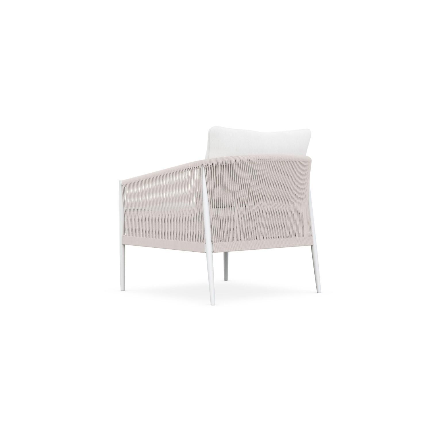 Azzurro Living CAT-R03S1-CU Catalina Woven Rope Club Chair in Sand/Cloud - Back - White Background thumbnail