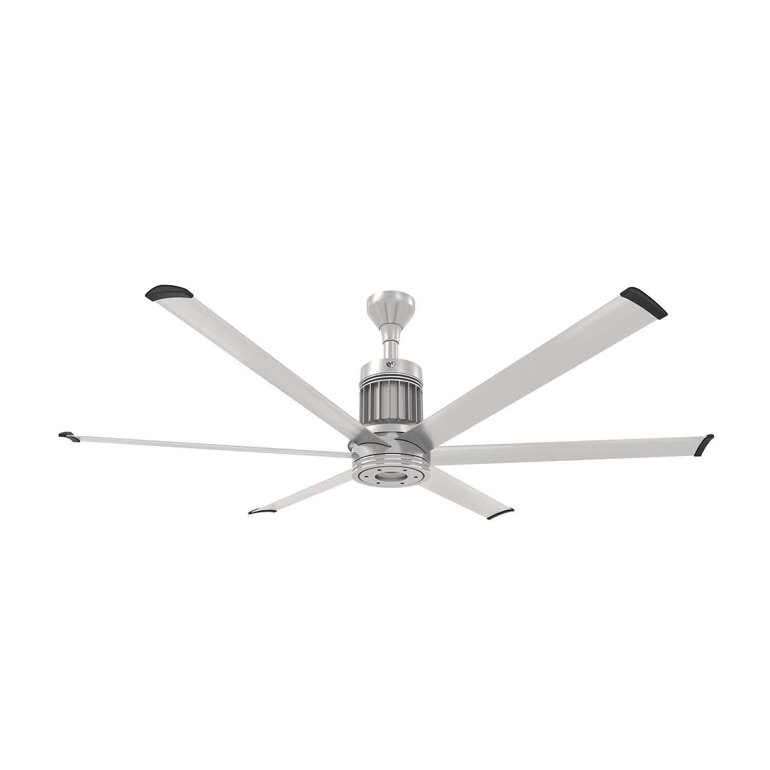 Big Ass Fans 72-Inch i6 Ceiling Fan Universal Mount W/6-Inch Ext Tube in Brushed Silver - MK-I61-061906A727I06