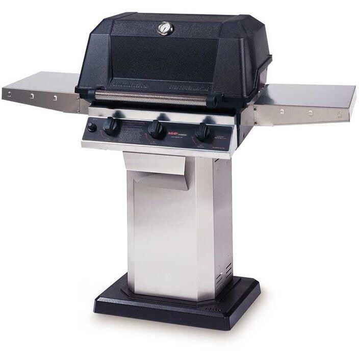 MHP Gas Grills W3G4DD Gas Grill On Stainless Patio Base thumbnail