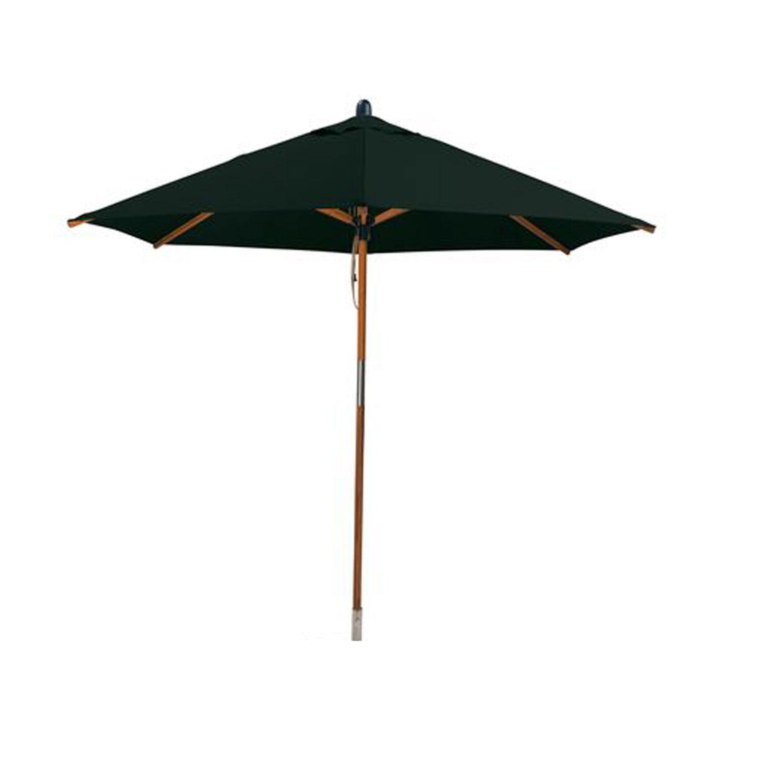 Bambrella Sirocco 9 Ft Round Bamboo Umbrella - Forest Green thumbnail