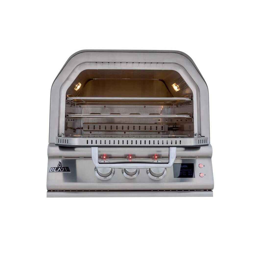 Blaze BLZ-LTE3OVN-LP 26-in Propane Outdoor Oven - Door Open - White Background thumbnail