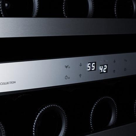Summit Classic 46-Bottle Dual Zone Wine Cooler - CL24WC2 - Control Panel thumbnail