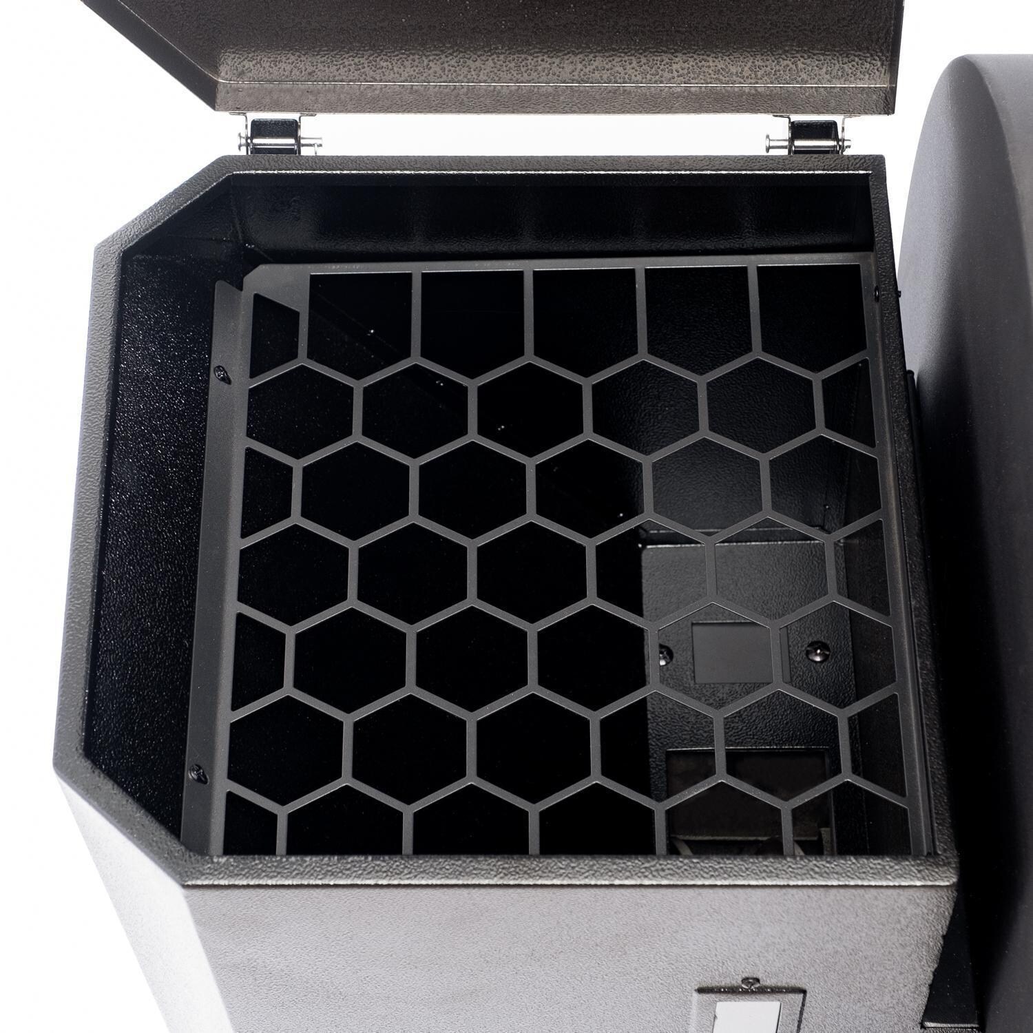 Victory BBQ-PG + BBQ-PG-CVR + BBQ-PLT20-HK + BBQ-PLT20-MQ + BBQ-PLT20-AP 35-Inch Wood Pellet Grill, Cover, & 20 Lb. Hardwood Pellets Ultimate Starter Pack - 29 Lb Hopper - White Background thumbnail