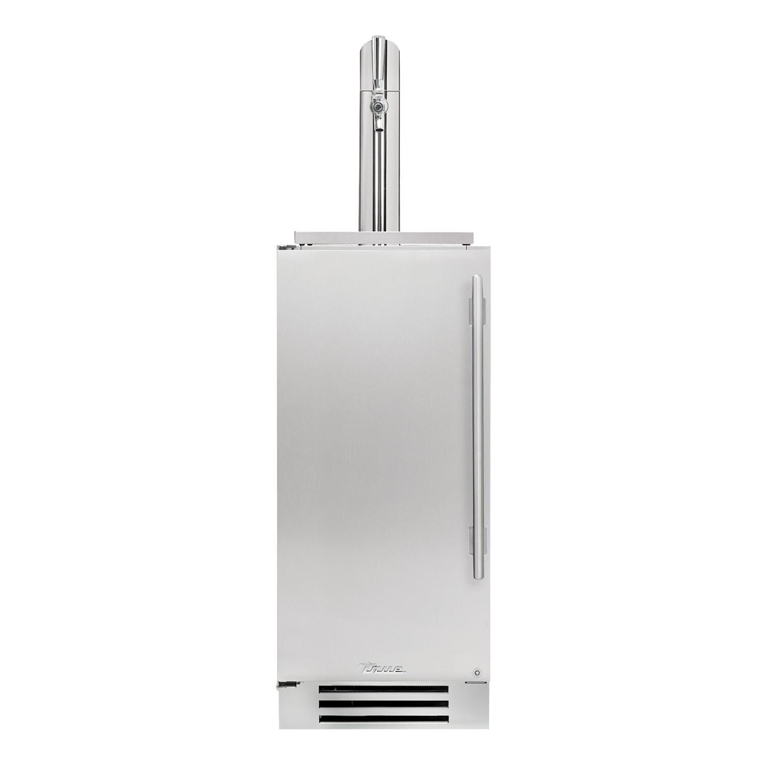 True 15 Inch Left Hinge Outdoor Single Tap Beverage Dispenser - Stainless Steel - TUR-15BD-L-SS-C