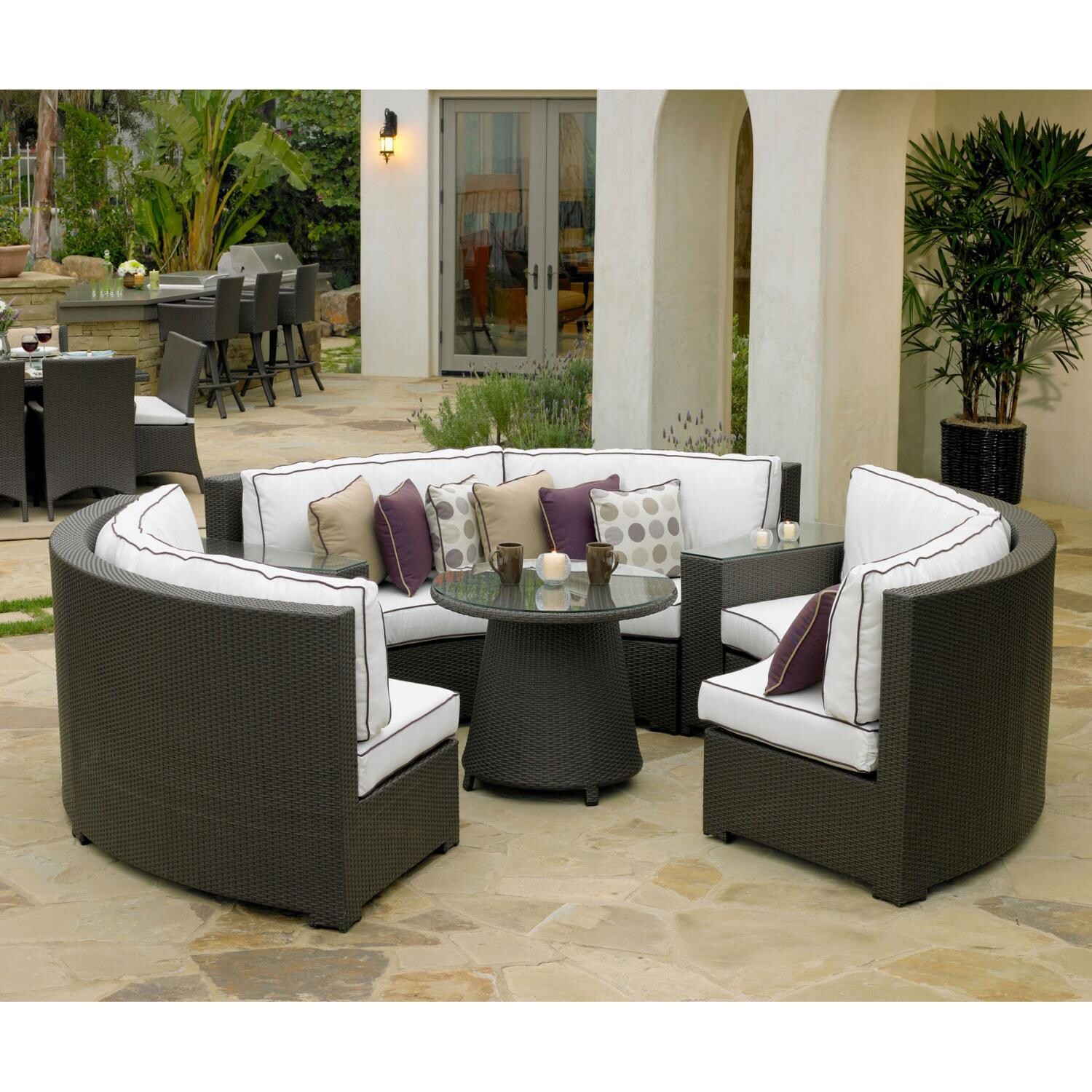 North Cape Melrose 6 Pc Patio Sectional Set Ultimate North Cape Melrose 6 Pc Patio Sectional Set