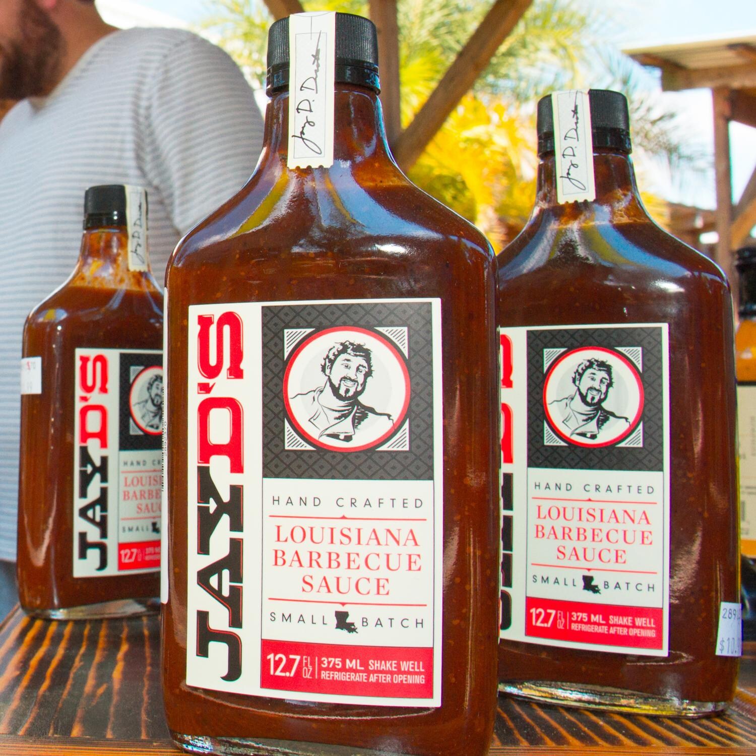 Jay D's Louisiana 3-Pack Barbecue Sauce - Close Up thumbnail