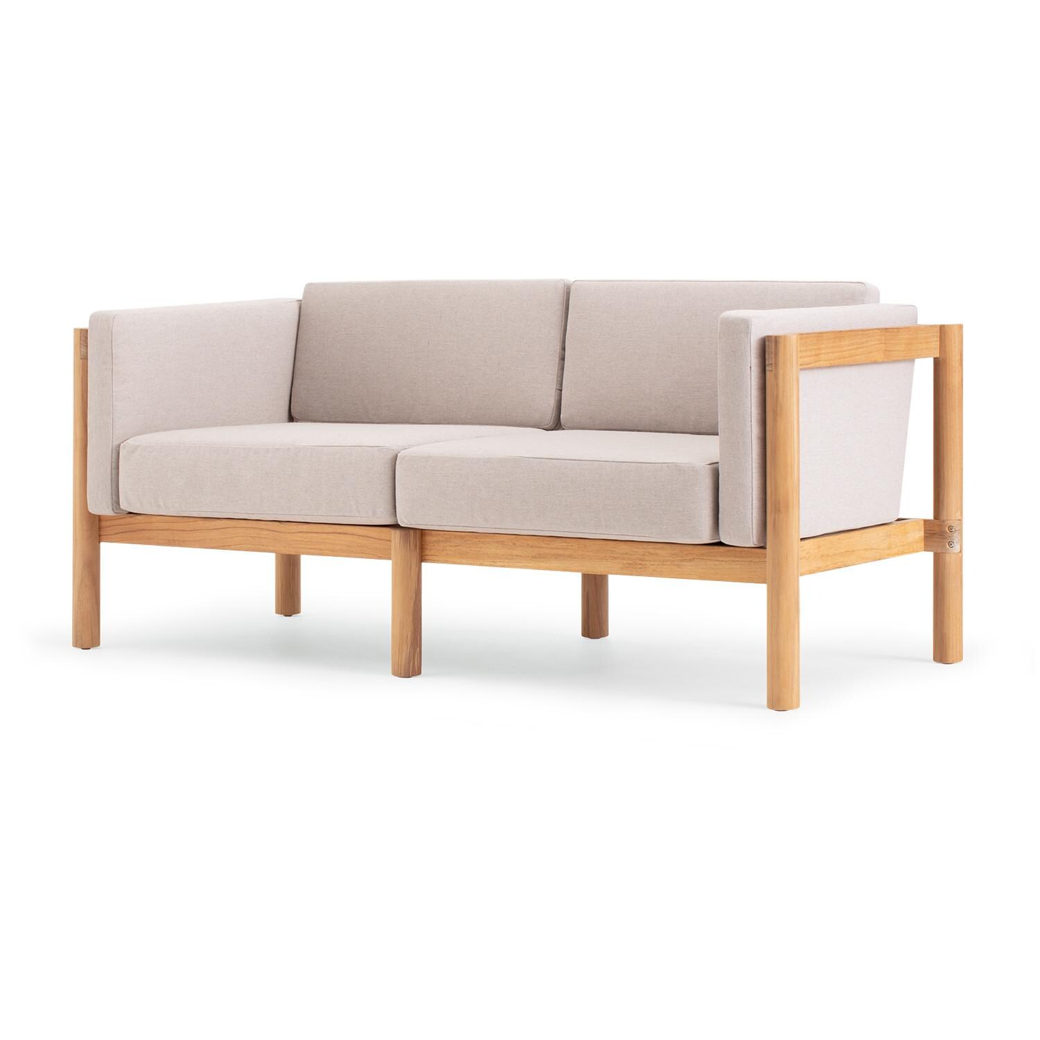 Neighbor Loveseat W/ Sunbrella Cushion Arms - Sunbrella Ashe