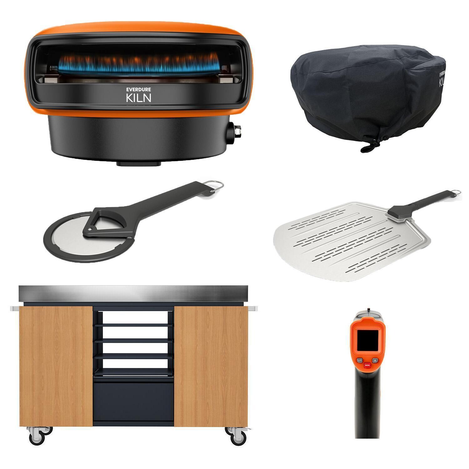 Everdure Kiln 1 Burner Pizza Oven - PIZZA EXPERT Bundle - Terracotta - EKILN1TUS