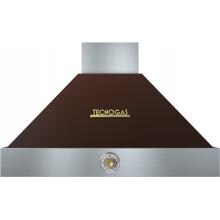 Tecnogas Superiore 36-Inch DECO Brown / Gold Wall Mount Vent Hood - 600 CFM – HD361AC-MG image