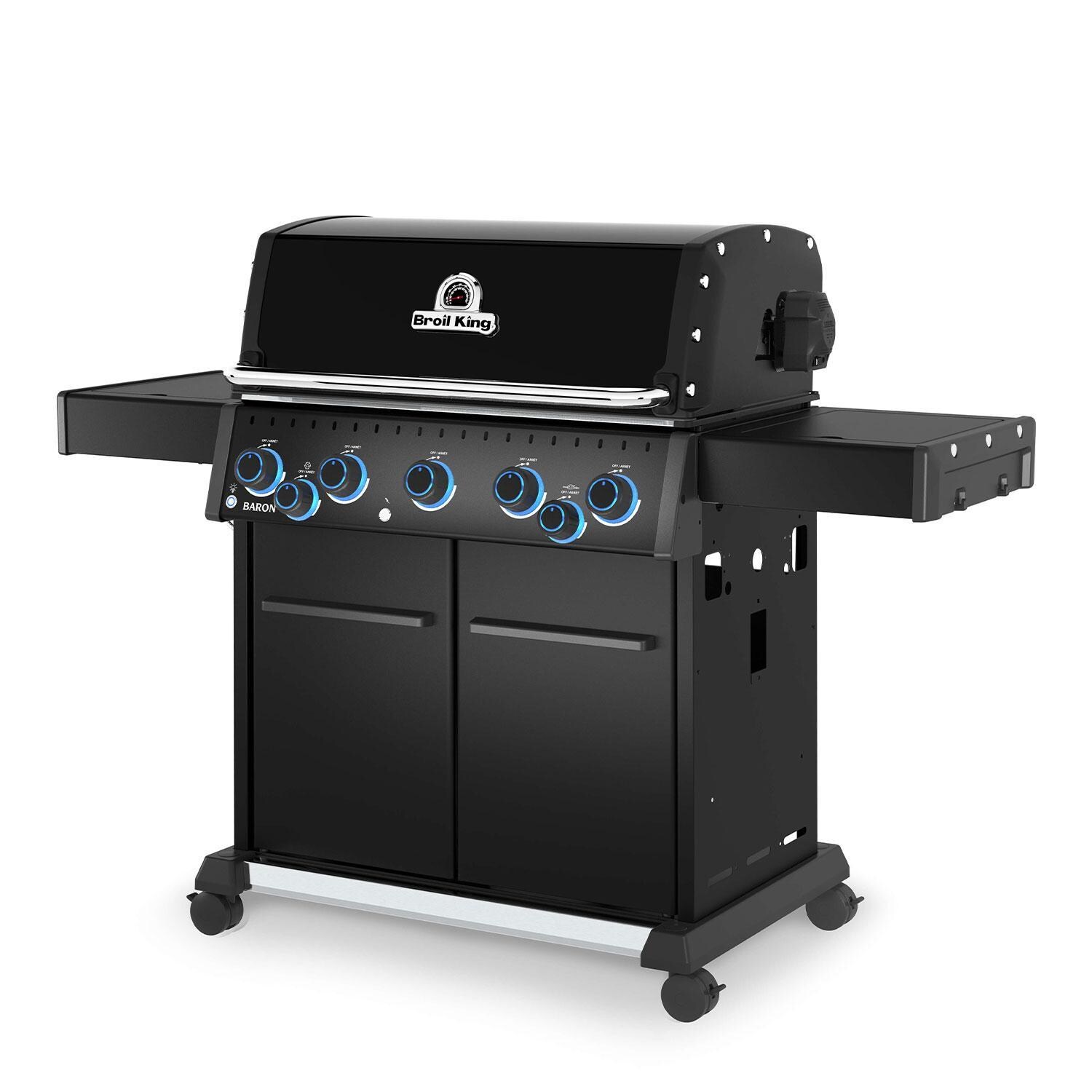 Broil King 675147 Baron 500 Pro Shadow 5 Burner Natural Gas Grill - White Background thumbnail