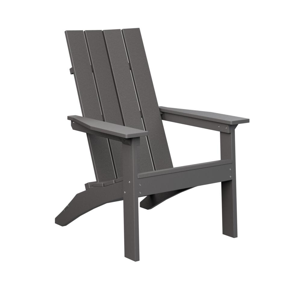 Berlin Gardens Mayhew Stationary Adirondack Chair - Smoke Gray thumbnail
