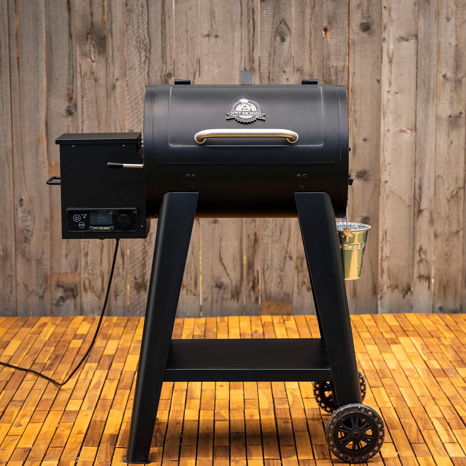 Pit Boss 500FB2 Pellet Grill - Matte Black - Closed - Lifestyle thumbnail