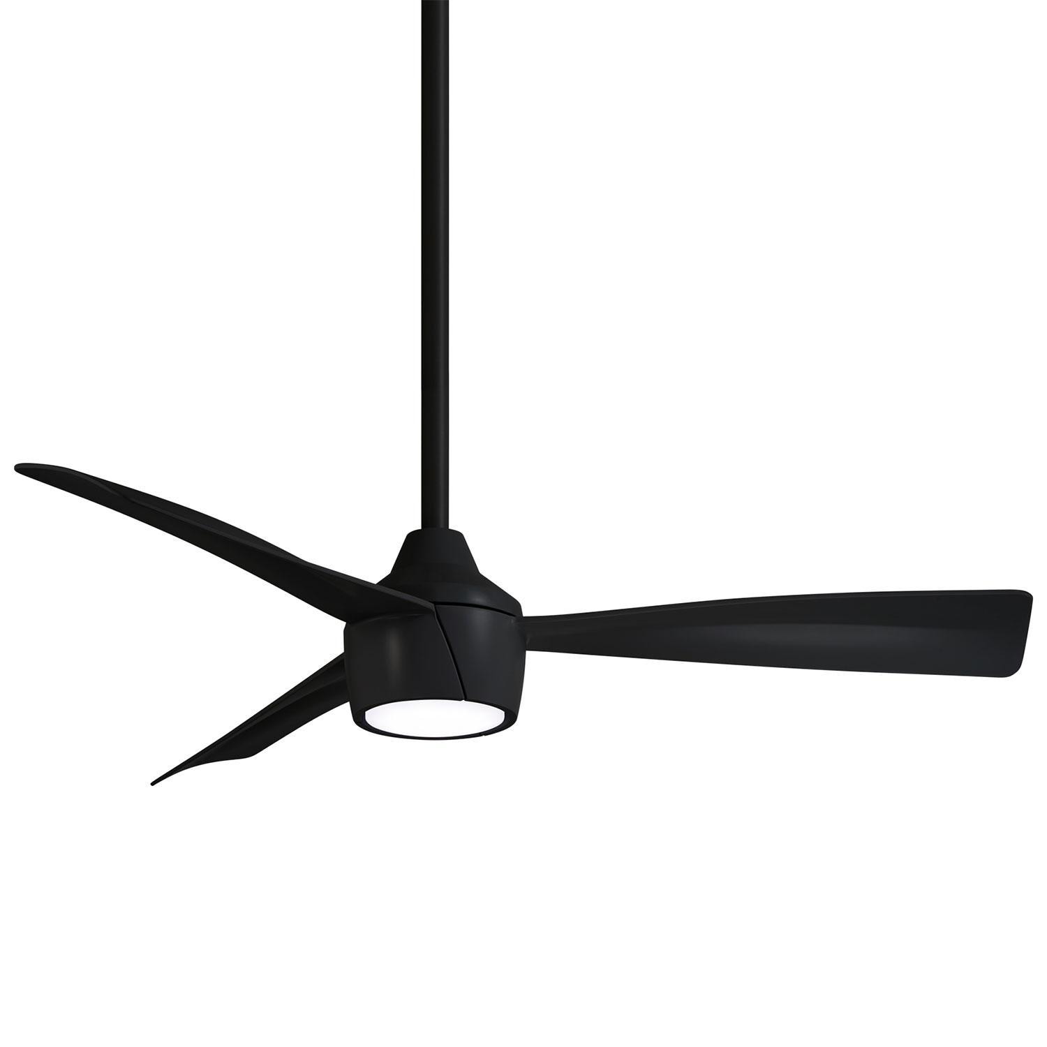 Minka-Aire SKINNIE 44-Inch 3 Blade Outdoor LED Ceiling Fan in Coal with Remote Control thumbnail
